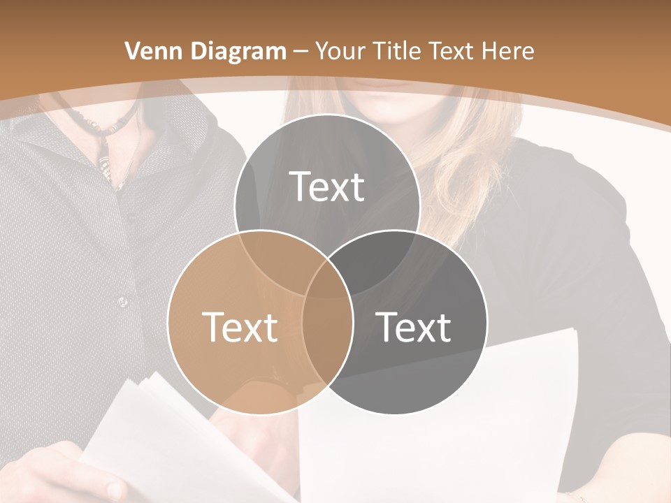 Standing Woman Sunrise PowerPoint Template