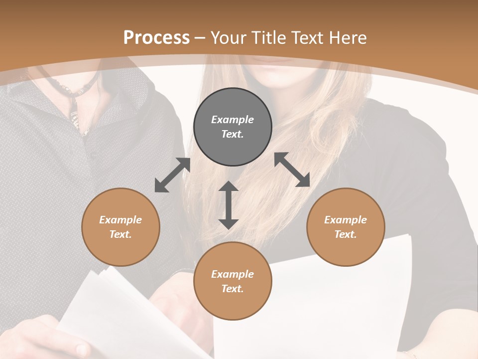 Standing Woman Sunrise PowerPoint Template