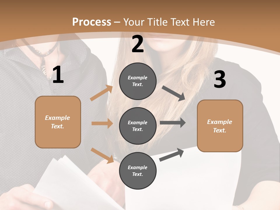 Standing Woman Sunrise PowerPoint Template