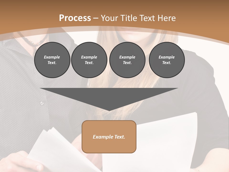 Standing Woman Sunrise PowerPoint Template