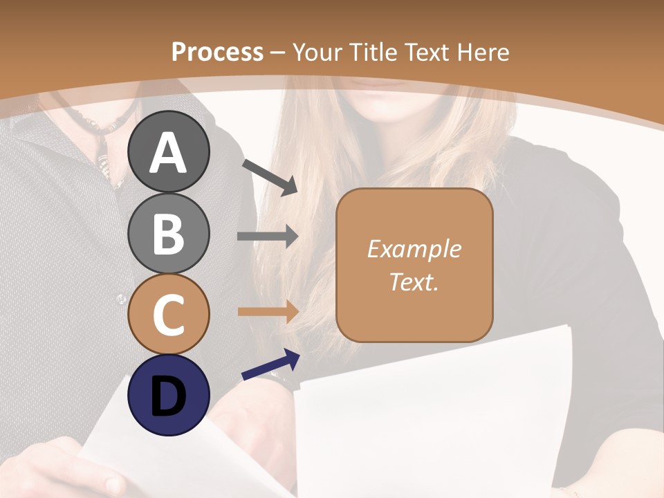 Standing Woman Sunrise PowerPoint Template