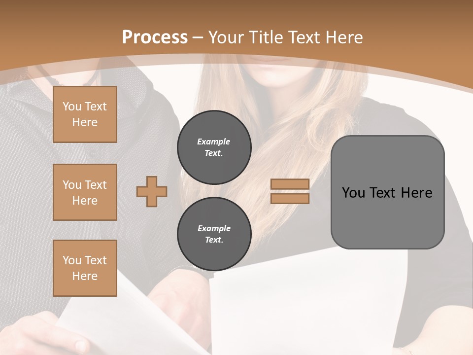 Standing Woman Sunrise PowerPoint Template