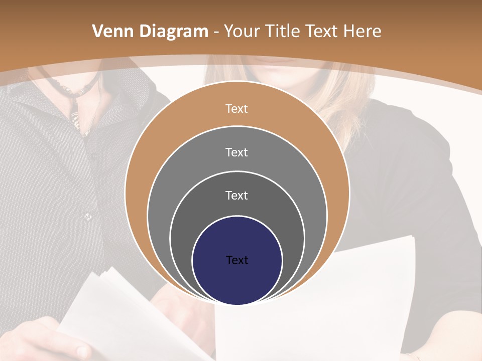 Standing Woman Sunrise PowerPoint Template