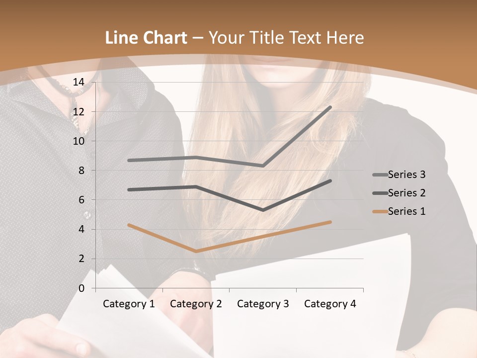 Standing Woman Sunrise PowerPoint Template