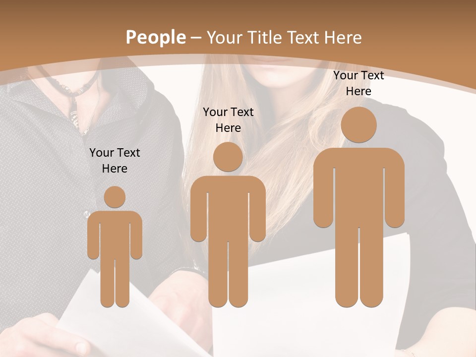 Standing Woman Sunrise PowerPoint Template