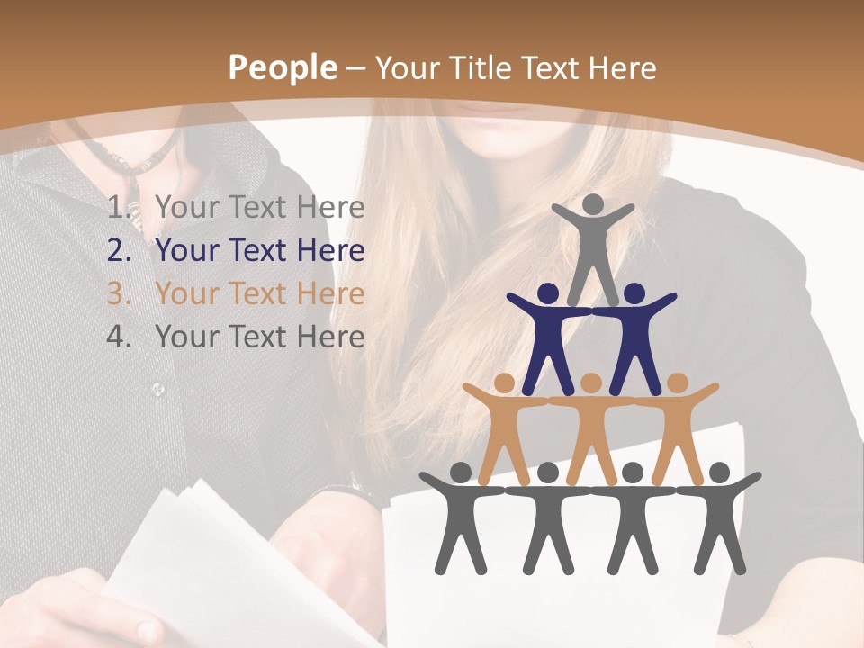 Standing Woman Sunrise PowerPoint Template