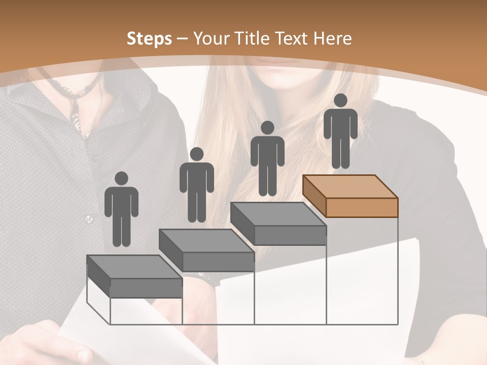 Standing Woman Sunrise PowerPoint Template