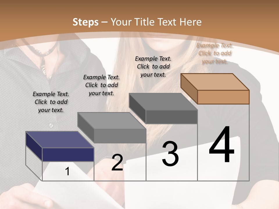 Standing Woman Sunrise PowerPoint Template