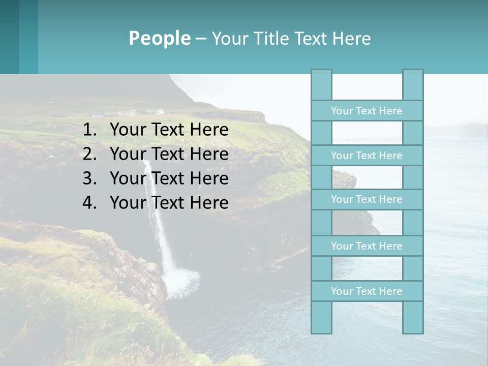 Caucasian Retirement Older PowerPoint Template