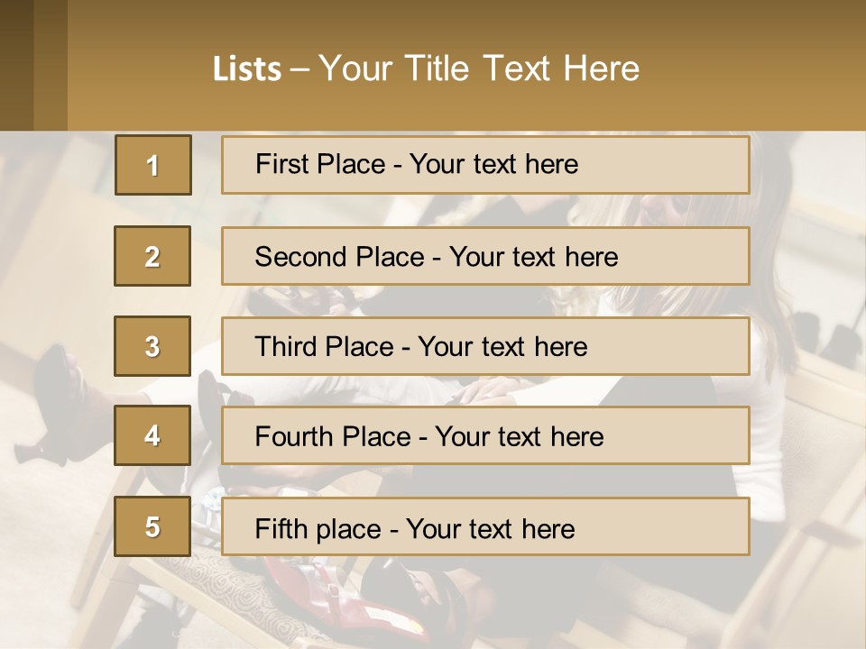 Sunrise Standing Older PowerPoint Template