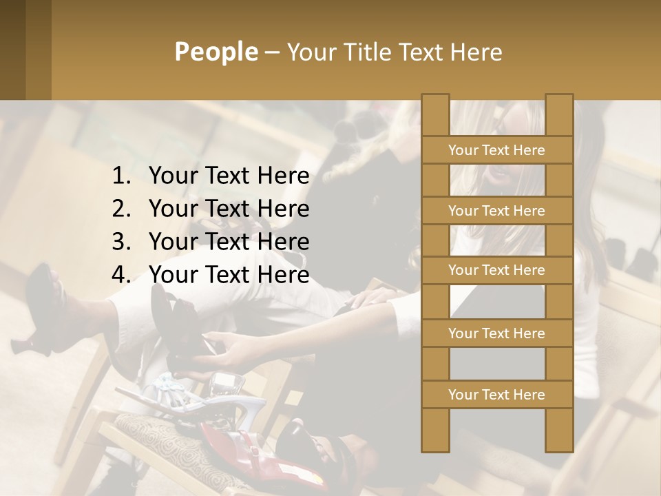 Sunrise Standing Older PowerPoint Template