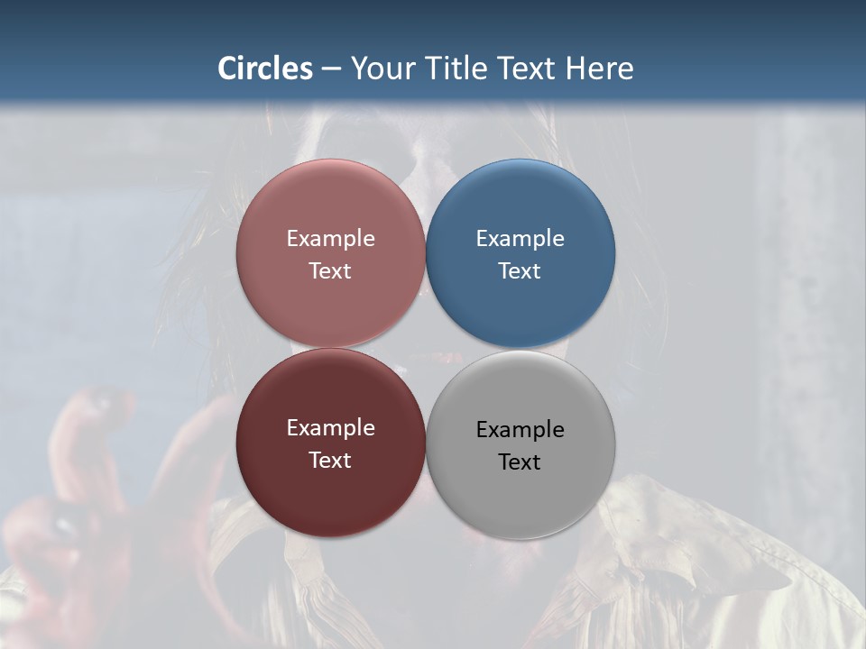 Standing Retired Woman PowerPoint Template