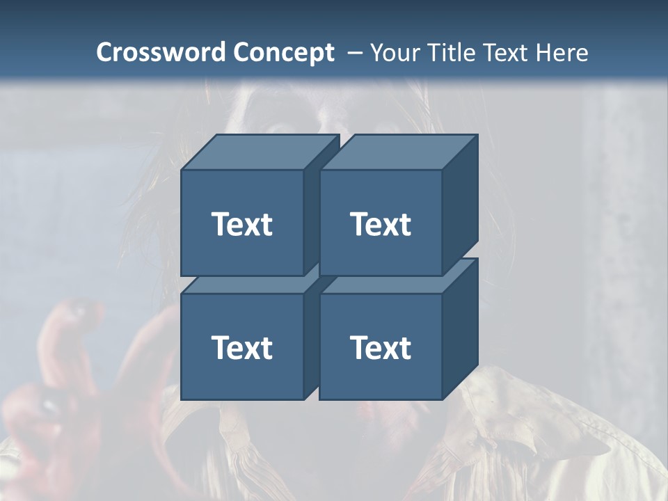 Standing Retired Woman PowerPoint Template
