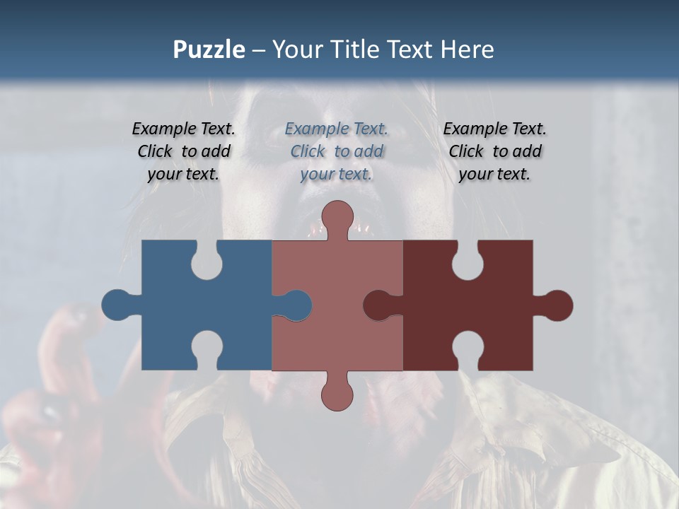 Standing Retired Woman PowerPoint Template