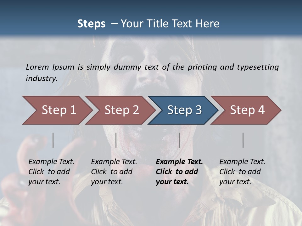 Standing Retired Woman PowerPoint Template