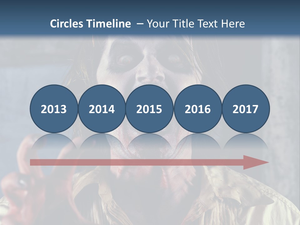 Standing Retired Woman PowerPoint Template