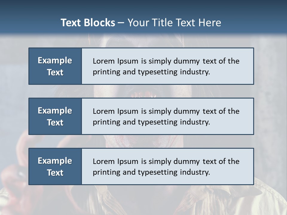 Standing Retired Woman PowerPoint Template