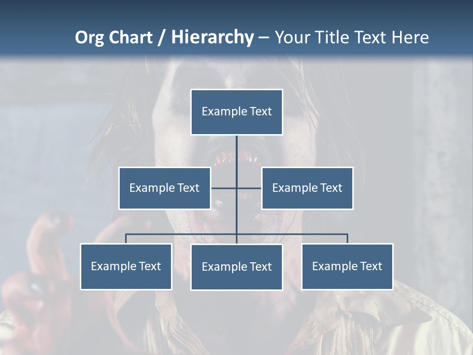 Standing Retired Woman PowerPoint Template