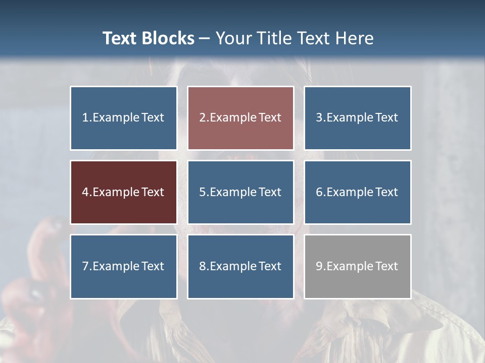 Standing Retired Woman PowerPoint Template