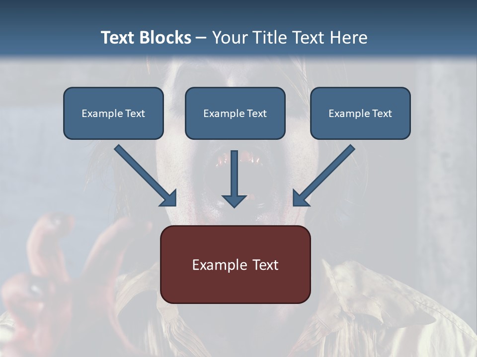 Standing Retired Woman PowerPoint Template