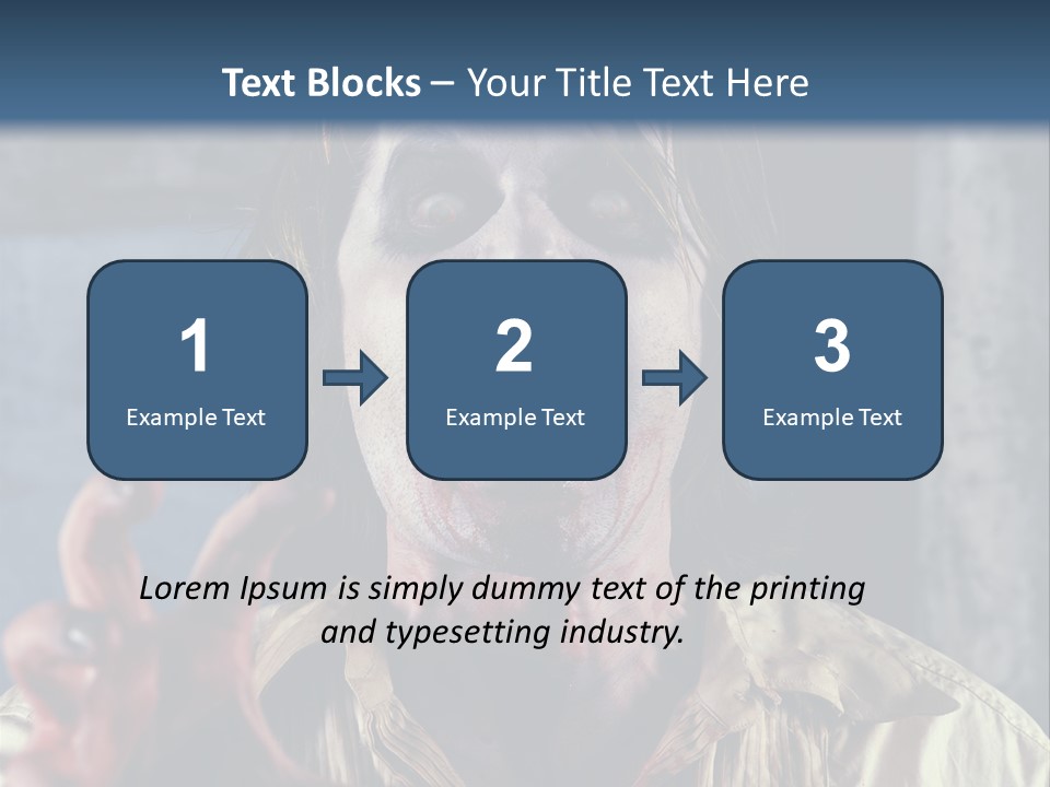 Standing Retired Woman PowerPoint Template