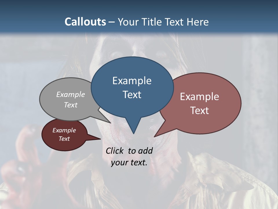 Standing Retired Woman PowerPoint Template