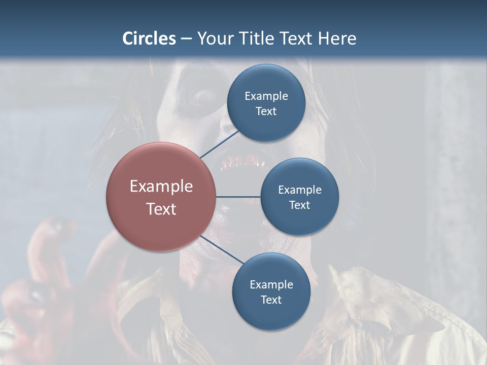 Standing Retired Woman PowerPoint Template