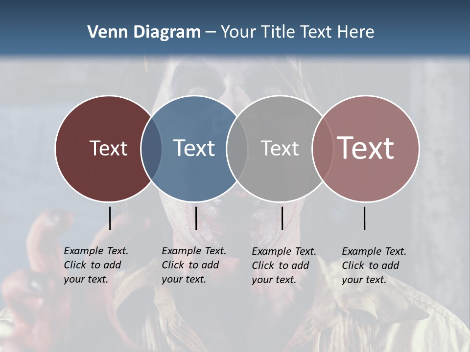 Standing Retired Woman PowerPoint Template