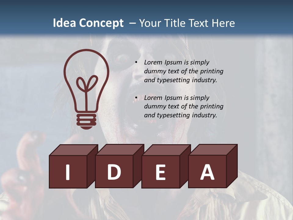 Standing Retired Woman PowerPoint Template