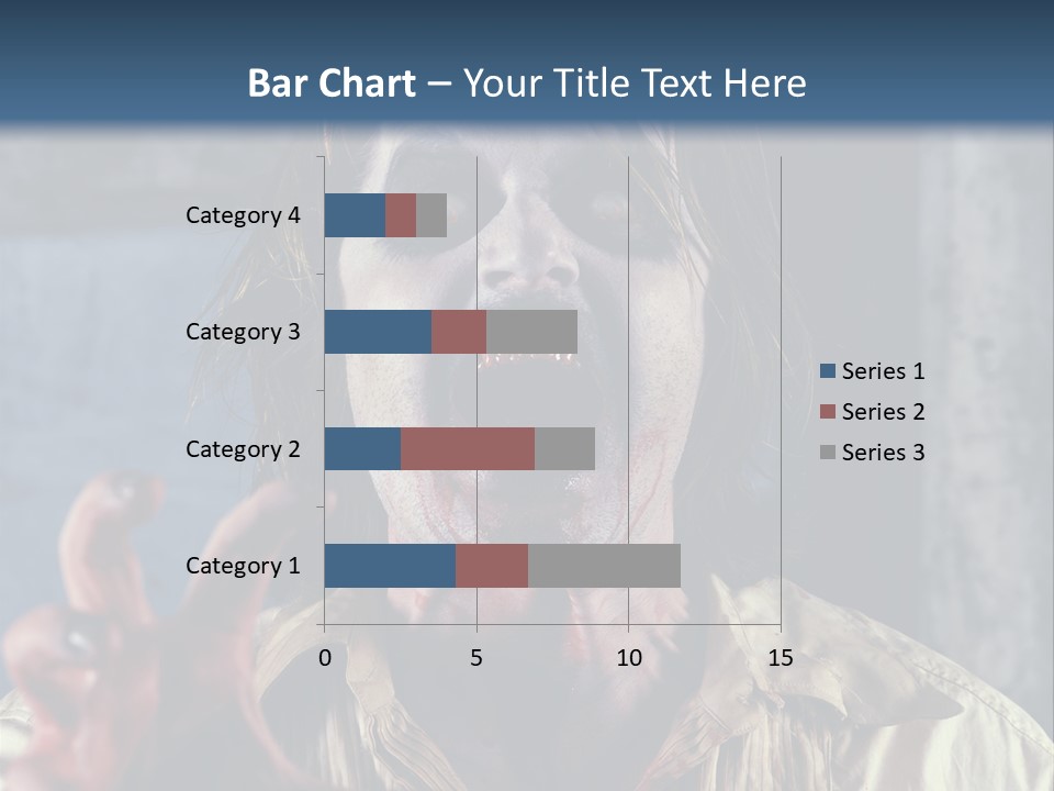 Standing Retired Woman PowerPoint Template