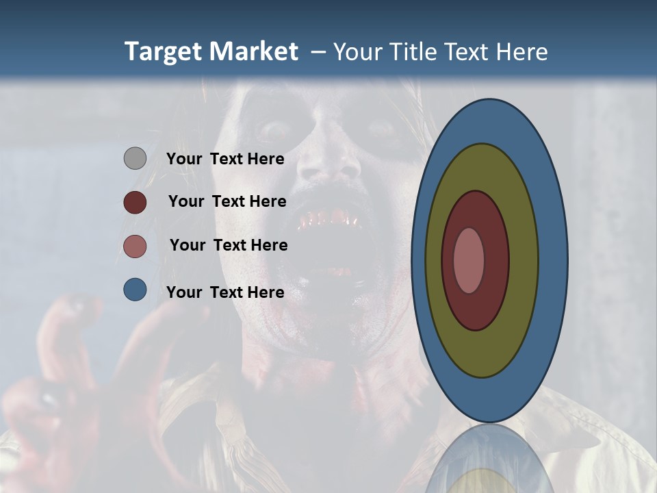 Standing Retired Woman PowerPoint Template