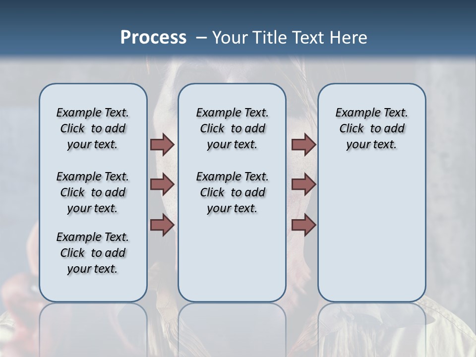 Standing Retired Woman PowerPoint Template