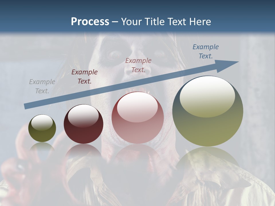 Standing Retired Woman PowerPoint Template