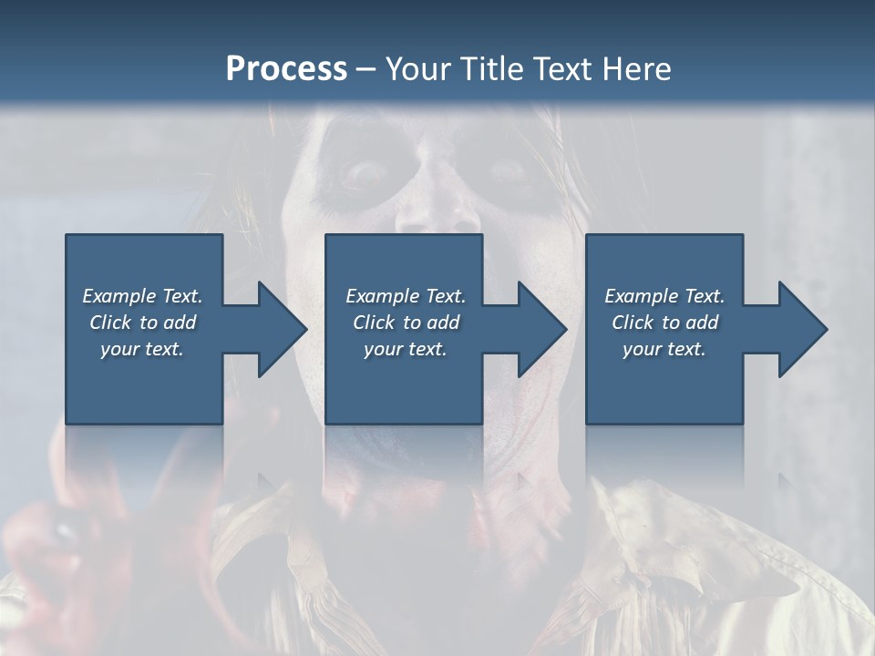 Standing Retired Woman PowerPoint Template