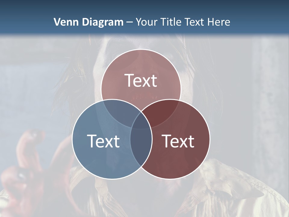 Standing Retired Woman PowerPoint Template