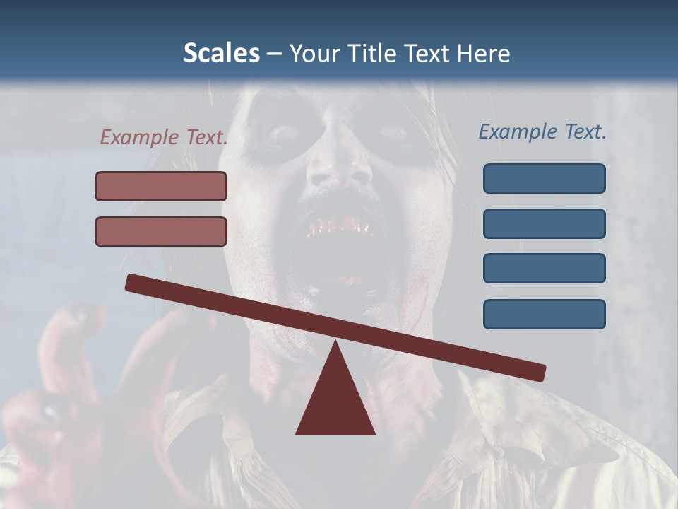 Standing Retired Woman PowerPoint Template