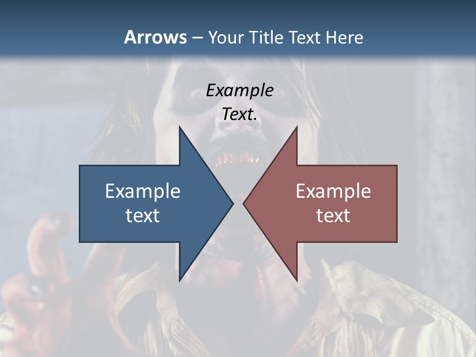 Standing Retired Woman PowerPoint Template