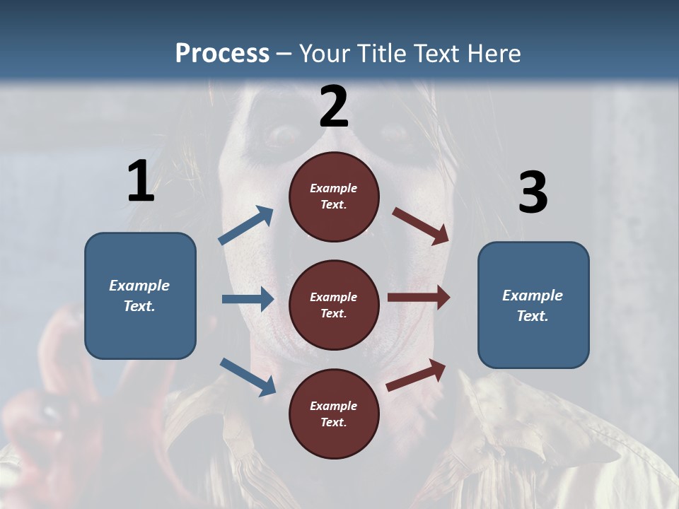 Standing Retired Woman PowerPoint Template