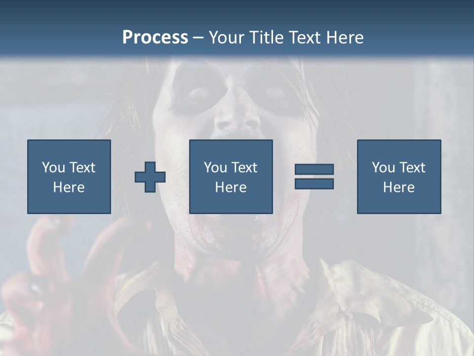 Standing Retired Woman PowerPoint Template