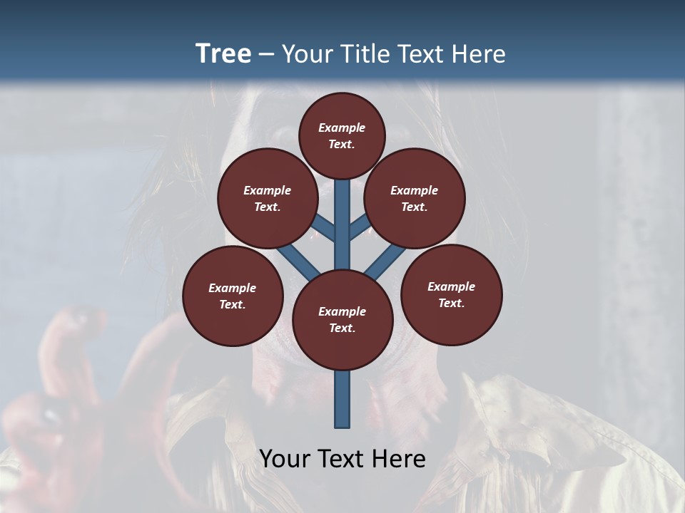 Standing Retired Woman PowerPoint Template