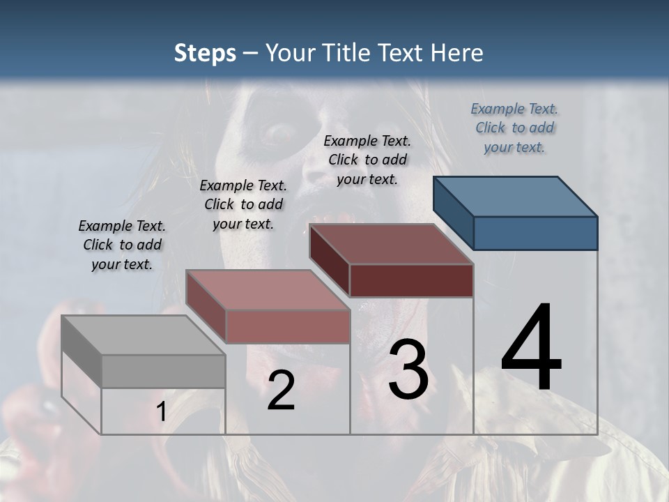 Standing Retired Woman PowerPoint Template