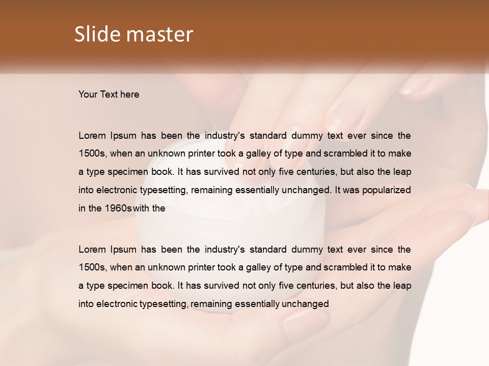 Portrait Elderly Peaceful PowerPoint Template