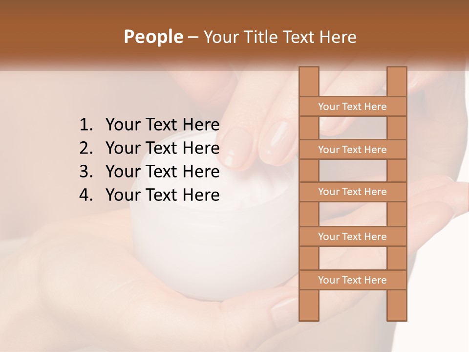 Portrait Elderly Peaceful PowerPoint Template