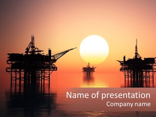Older Sand Pensioner PowerPoint Template