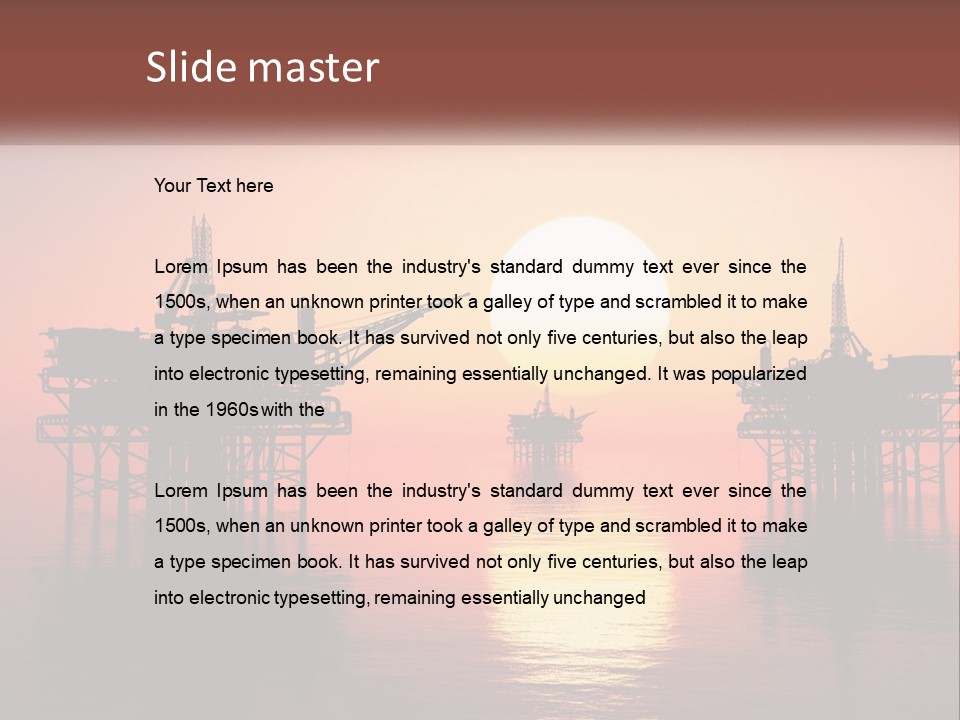 Older Sand Pensioner PowerPoint Template