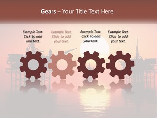 Older Sand Pensioner PowerPoint Template