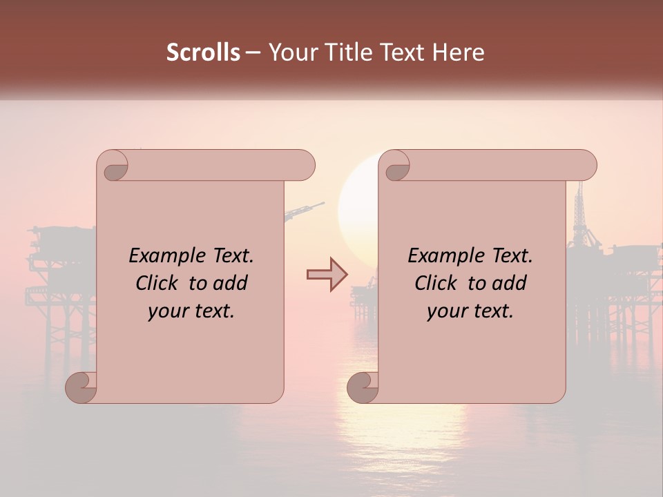 Older Sand Pensioner PowerPoint Template
