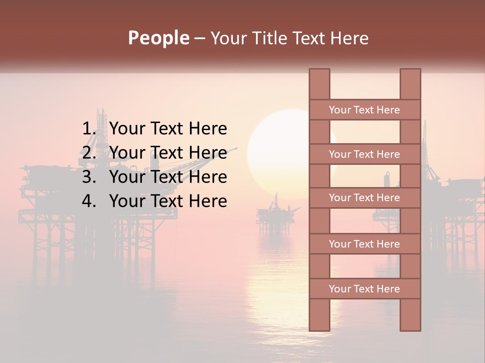 Older Sand Pensioner PowerPoint Template