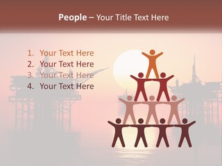 Older Sand Pensioner PowerPoint Template