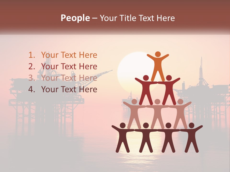 Older Sand Pensioner PowerPoint Template